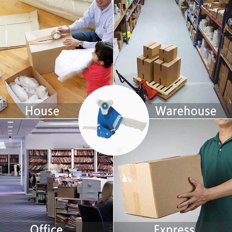 Tape Dispenser For 2&Quot; Tape, Dispenser Gun Seal Packing For Shipping, Moving, Carton And Box Sealing T15008 7 Tape Dispenser For 2&Quot; Tape, Dispenser Gun Seal Packing For Shipping, Moving, Carton And Box Sealing T15008