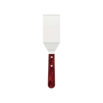 Tramontina Frying Spatula 4" Stainless Steel Blade, Red Polywood Treated Wood Handle 21165/174
