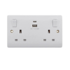 Tronic Twin Switch Socket with Type C + USB