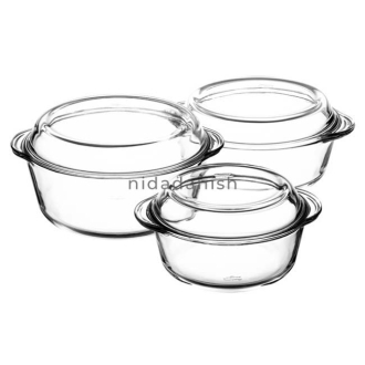 Pasabahce Casserole 3pcs Orcam  840+1450+2175CC 159021