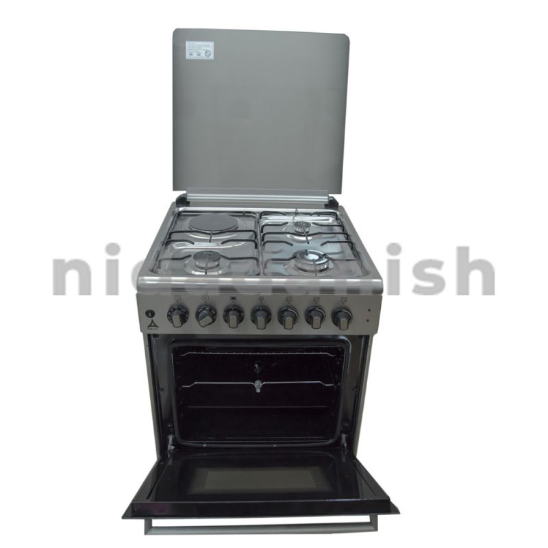 Delta Cookers 60X60 Electric Oven &Amp; Grill 3Gas &Amp; 1Elec Burner Inox Dgc-6031.I 2 Delta Cookers 60X60 Electric Oven &Amp; Grill 3Gas &Amp; 1Elec Burner Inox Dgc-6031.I