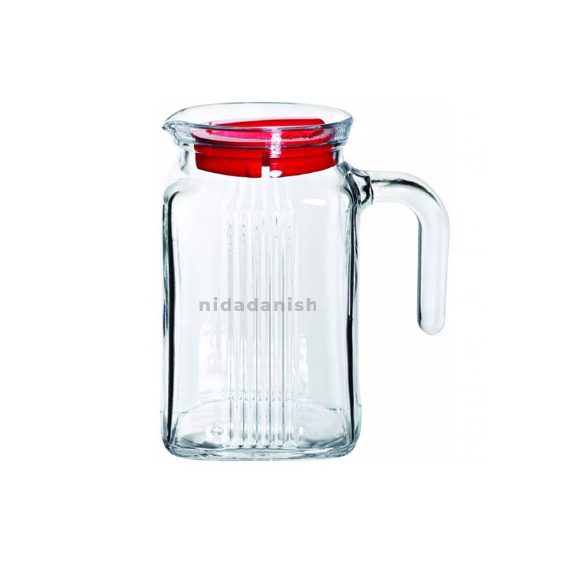 Pasabahce Jug Frigo 600Ml Milk Jug + Blue Lid 80122 1 Pasabahce Jug Frigo 600Ml Milk Jug + Blue Lid 80122