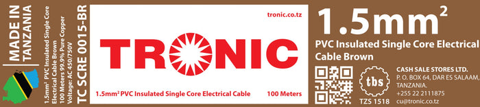 Tronic 1.5 Mm Single Core Cable 4 Tronic 1.5 Mm Single Core Cable