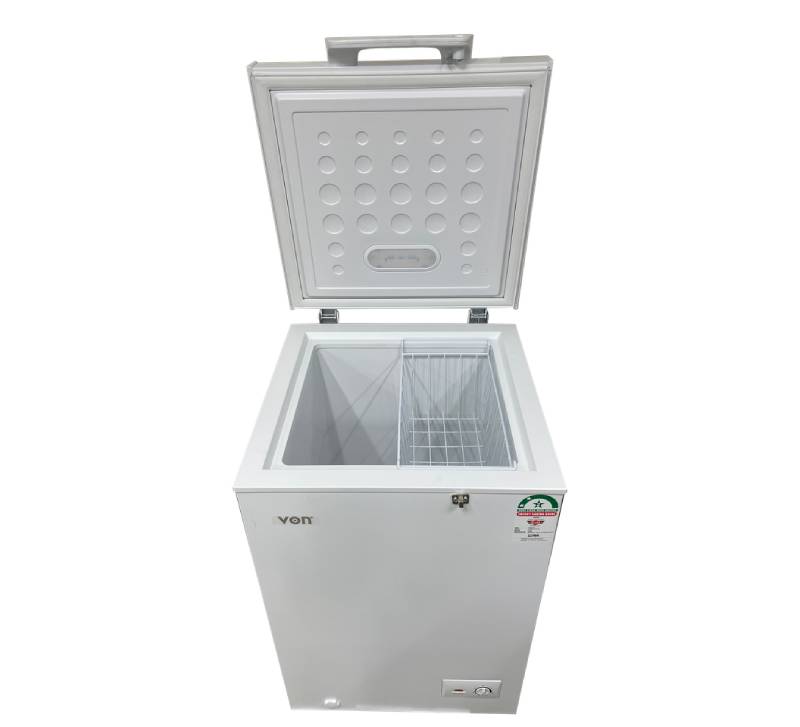 Von Chest Freezer 98L, White Single Door Vafc10Dhw 2 Von Chest Freezer 98L, White Single Door Vafc10Dhw