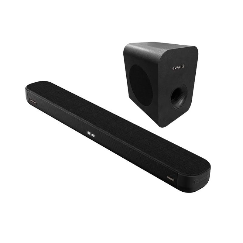 Evvoli 2.1Ch Soundbar With Wireless Subwofer Bluetooth And Led Display 320W Black Sb321B 1 Evvoli 2.1Ch Soundbar With Wireless Subwofer Bluetooth And Led Display 320W Black Sb321B