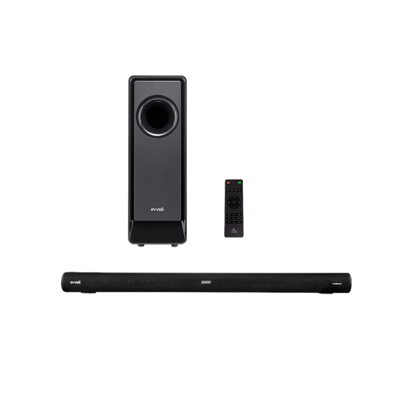 Evvoli 2.1 Soundbar With Wireless Subwofer Bluetooth And Led Display 240W Black Sb241B 1 Evvoli 2.1 Soundbar With Wireless Subwofer Bluetooth And Led Display 240W Black Sb241B