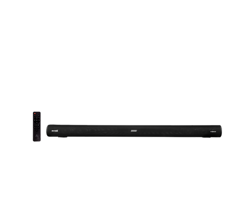 Evvoli 2.0Ch Single Soundbar With Bluetooth And Led Display 120W Black Sb120B 1 Evvoli 2.0Ch Single Soundbar With Bluetooth And Led Display 120W Black Sb120B