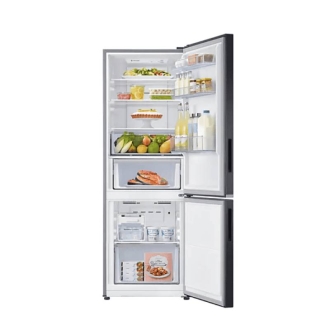 Samsung Refrigerator 284L with Flat Design, Double Door, Bottom Mount, Optimal Fresh Zone, Silver RB37N4160/RB30N4160