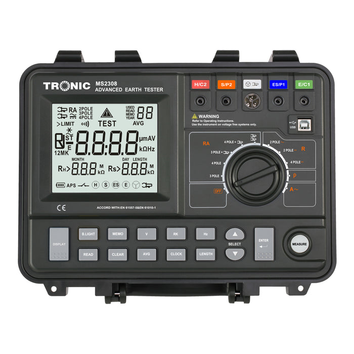 Tronic Advanced Earth Resistance Tester Ms2308 1 Tronic Advanced Earth Resistance Tester Ms2308