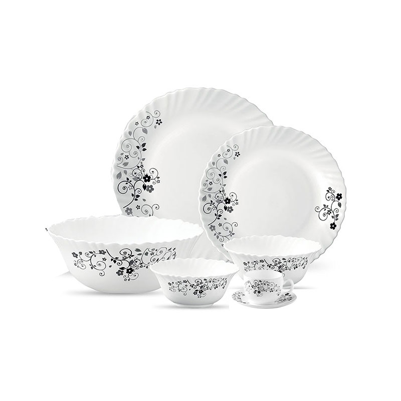 La Opala Dinner Set Mystrio Black Classique 20 Pieces Lm020 1 La Opala Dinner Set Mystrio Black Classique 20 Pieces Lm020