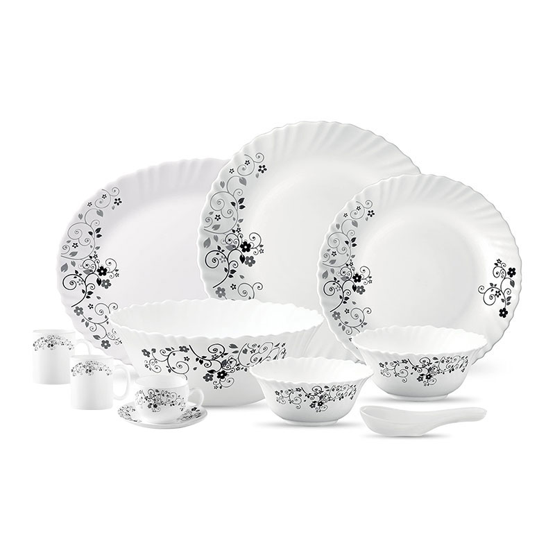 La Opala Dinner Set Mystrio Black Classique 44 Pieces Lm044 1 La Opala Dinner Set Mystrio Black Classique 44 Pieces Lm044