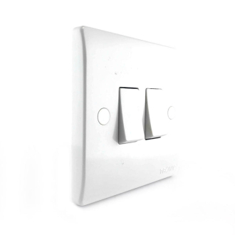 Tronic 2 Gang 1 Way Switch Standard