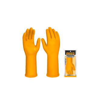 Ingco PVC Hand Gloves L Size for Cleaning & Gardening HGVP01