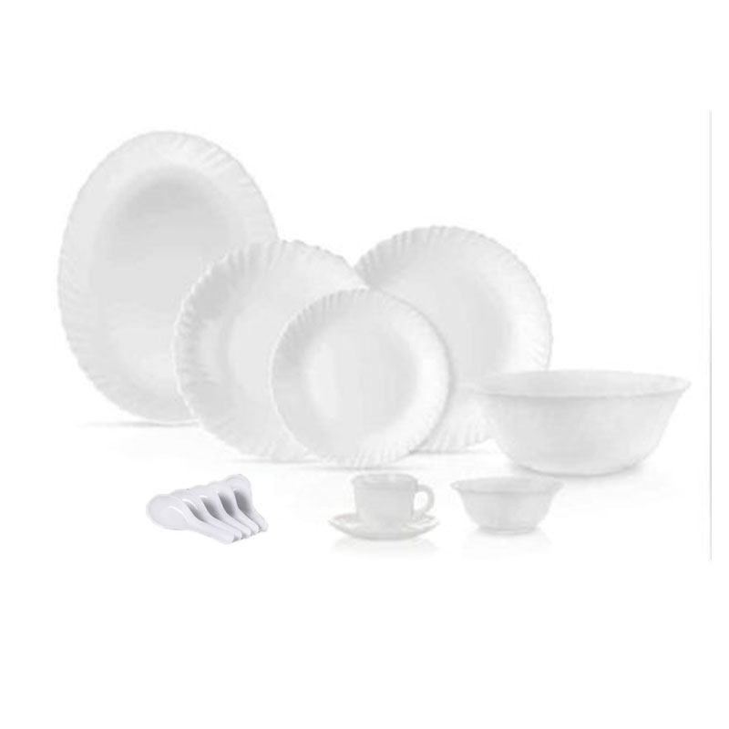 La Opala Dinner Set White Classique 38 Pieces Lc038 1 La Opala Dinner Set White Classique 38 Pieces Lc038
