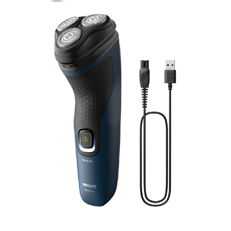 Philips Electric Cordless Shaver Comfortcut Blades, 3D Floating Heads, Shave Wet &Amp; Dry, One-Touch Open 1000 Series S1151 4 Philips Electric Cordless Shaver Comfortcut Blades, 3D Floating Heads, Shave Wet &Amp; Dry, One-Touch Open 1000 Series S1151