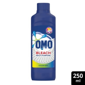 Omo Multipurpose Bleach Color Safe 250ml Removes Tough Stains and Kills 99.9% of Germs 69650007 (Pack Of 3)