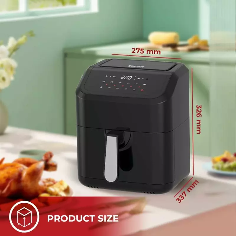 Westpoint Air Fryer 5.0L 1400-1600W, Digital Display, Adjustable Temperature, Healthy Low Oil Fryer Wafy-501623.Dn 9 Westpoint Air Fryer 5.0L 1400-1600W, Digital Display, Adjustable Temperature, Healthy Low Oil Fryer Wafy-501623.Dn