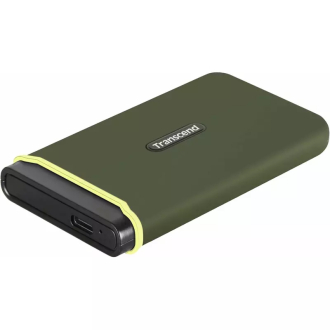 Transcend 2TB Portable External SSD - Rugged Shield Design, Gen 2x2 USB Type-C, Up to 2000 MB/s Transfer Speeds, TS2TESD380C.