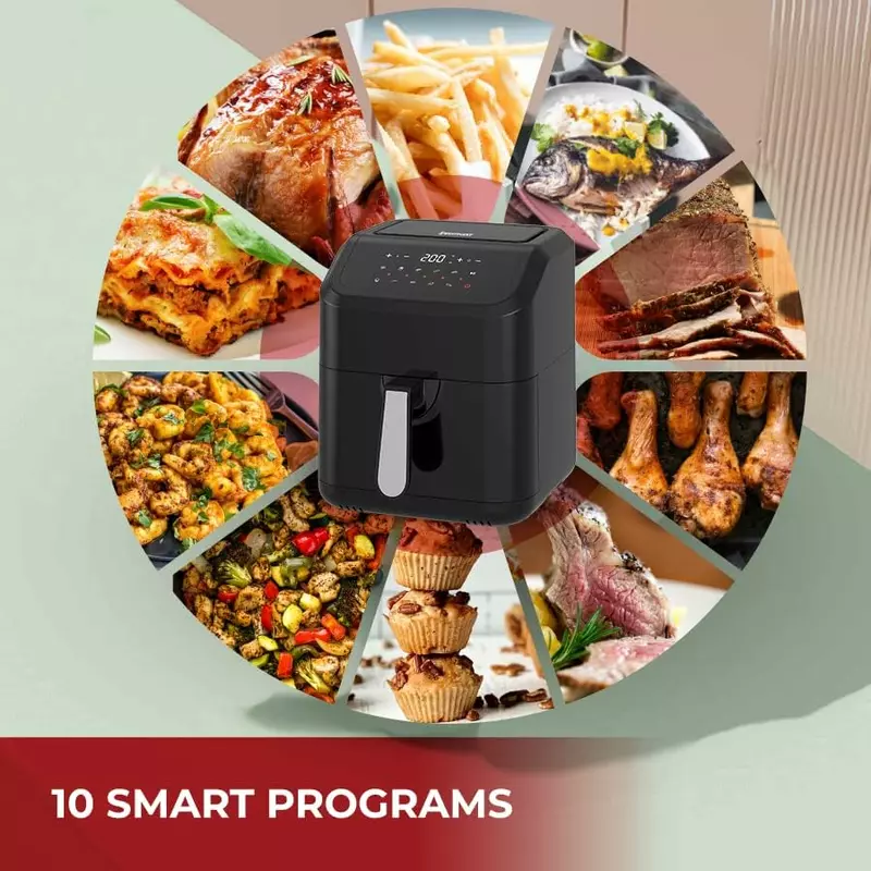 Westpoint Air Fryer 5.0L 1400-1600W, Digital Display, Adjustable Temperature, Healthy Low Oil Fryer Wafy-501623.Dn 5 Westpoint Air Fryer 5.0L 1400-1600W, Digital Display, Adjustable Temperature, Healthy Low Oil Fryer Wafy-501623.Dn