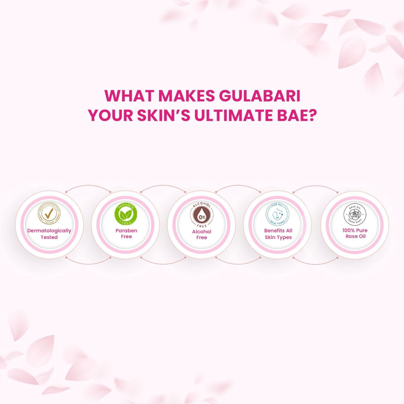 Dabur Gulabari Rose Water With No Paraben, Cleanses, Hydrates &Amp; Moisturises Skin, Balances &Amp; Restores Skin'S Ph Levels, For All Skin Types 250Ml - Set Of 3 Pcs 3 Dabur Gulabari Rose Water With No Paraben, Cleanses, Hydrates &Amp; Moisturises Skin, Balances &Amp; Restores Skin'S Ph Levels, For All Skin Types 250Ml (Pack Of 6)