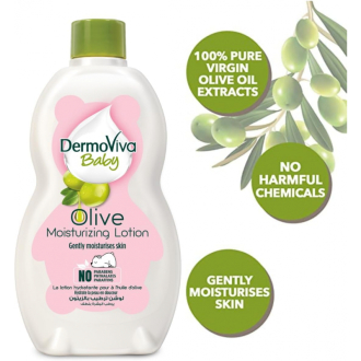 Dabur Dermoviva Baby Moisturizing Lotion With Virgin Olive Oil, No Harmful ingredients 500ml (Pack of 6)