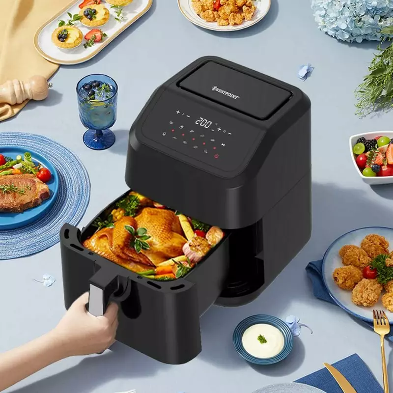 Westpoint Air Fryer 5.0L 1400-1600W, Digital Display, Adjustable Temperature, Healthy Low Oil Fryer Wafy-501623.Dn 7 Westpoint Air Fryer 5.0L 1400-1600W, Digital Display, Adjustable Temperature, Healthy Low Oil Fryer Wafy-501623.Dn