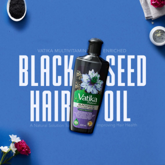 Vatika Herbal Black Seed Enriched Hair Oil for Complete Hair Care 200ml (Pack of 6)