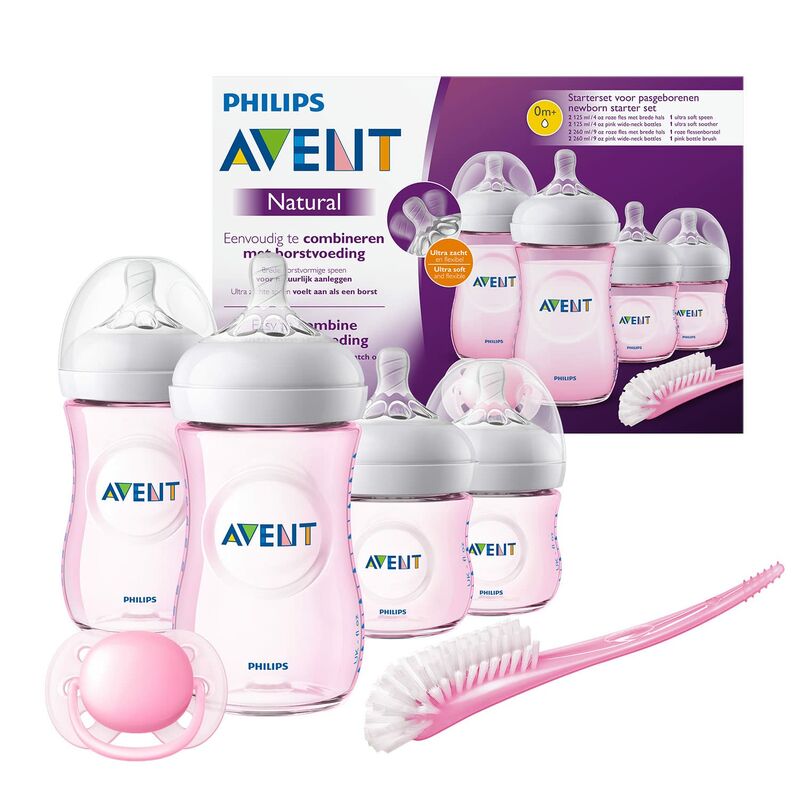 Philips Avent New Born Starter Set Natural Ultra Soft Pink 301/03 2 Philips Avent New Born Starter Set Natural Ultra Soft Pink 301/03