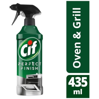 Cif Perfect Finish Oven & Grill Cleaner Spray, 100% Tough Grease Removal, Suitable for Chimney, Gas Stove 435ml CIFSOG