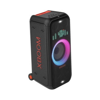 LG XBOOM Party Bluetooth Speaker 250W with Lighting, Telescopic Handle & Wheels, 20Hrs Battery, IPX4, Sound Boost XL7S