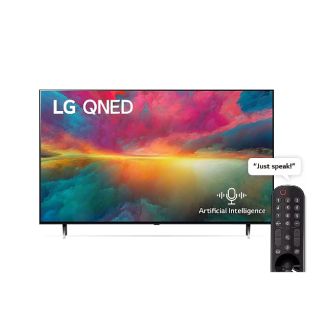 LG 65" QNED 4K UHD Smart TV with WebOS, Smart AI ThinQ, Magic Remote, HDR10, HLG, AI Sound Pro 65QNED756RB
