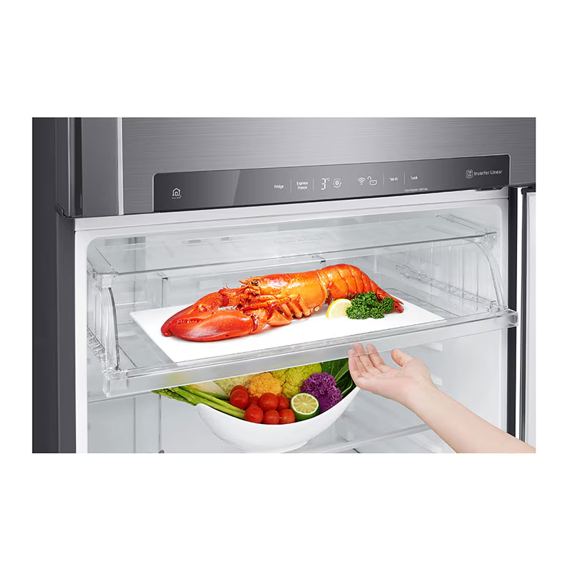 Lg Refrigerator 509L Double Door, Top Freezer With Inverter Linear Compressor, Door Cooling+™, Linear Cooling, Wifi, Thinq Gn-F702Hlhu 12 Lg Refrigerator 509L Double Door, Top Freezer With Inverter Linear Compressor, Door Cooling+™, Linear Cooling, Wifi, Thinq Gn-F702Hlhu
