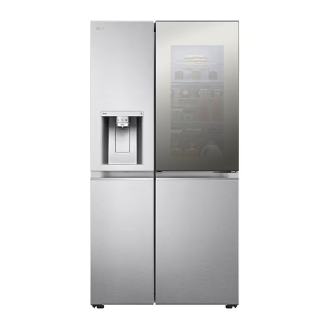 LG Refrigerator 635L Mirror InstaView Door in Door, Side by Side Door with Smart Inverter Compressor, UVnano™, Steel GC-X267MSEW