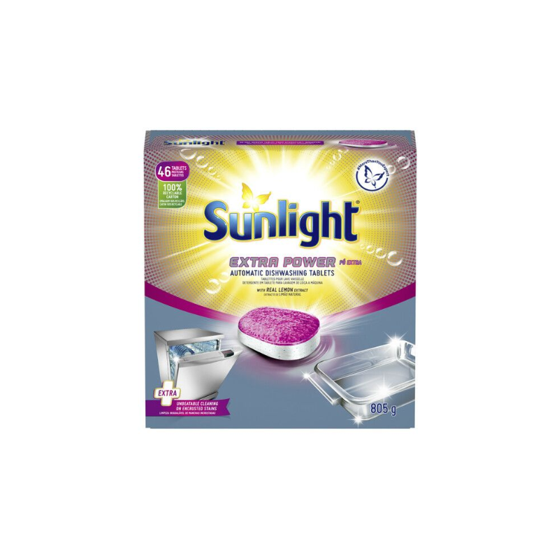 Sunlight Expert Machine Extra Power Dishwashing Tablets 46'S - Set Of 3 Pcs 1 Sunlight Expert Machine Extra Power Dishwashing Tablets 46'S