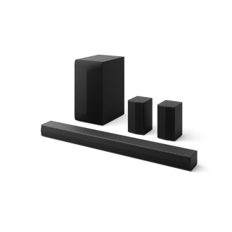 LG Soundbar 5.1Ch with Wireless Subwoofer, 2 Rear Speakers, Dolby Digital, DTS Digital Surround, Bluetooth, USB 600W S65TR