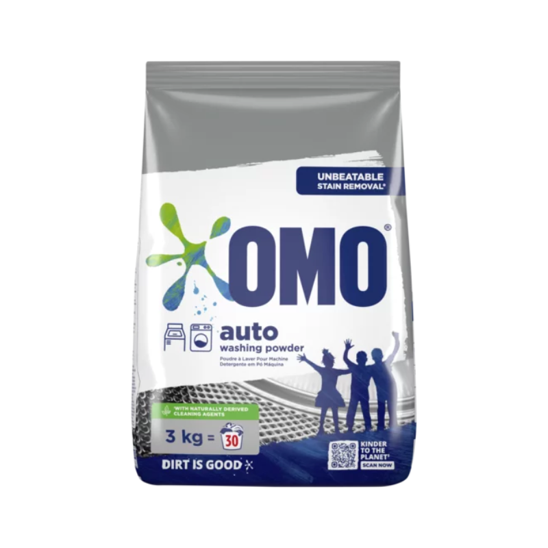 Omo Auto Washing Machine Detergent Powder 3Kg Unbeatable Stain Removal 34087097 (Pack Of 3) 1 Omo Auto Washing Machine Detergent Powder 3Kg Unbeatable Stain Removal 34087097 (Pack Of 3)
