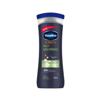 Vaseline Men Body Lotion Fast Absorbing 400ml Enjoy the Sensation of Clean and Fresh Skin After Each Application 69729778 (Pack of 3)