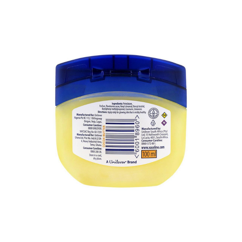Vaseline Petroleum Jelly Cocoa Butter 240Ml Best For Dull Skin, Cracked Skin Or Dry Skin 689121594 (Pack Of 3) 1 Vaseline Petroleum Jelly Cocoa Butter 240Ml Best For Dull Skin, Cracked Skin Or Dry Skin 689121594 (Pack Of 3)