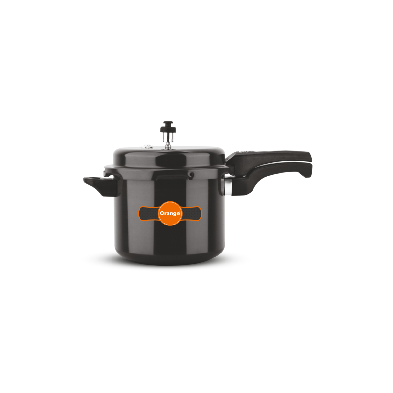 Orange Black Magic Megna Pressure Cooker 5L With Outer Lid, Hard Anodized Oapc171 1 Orange Black Magic Megna Pressure Cooker 5L With Outer Lid, Hard Anodized Oapc171