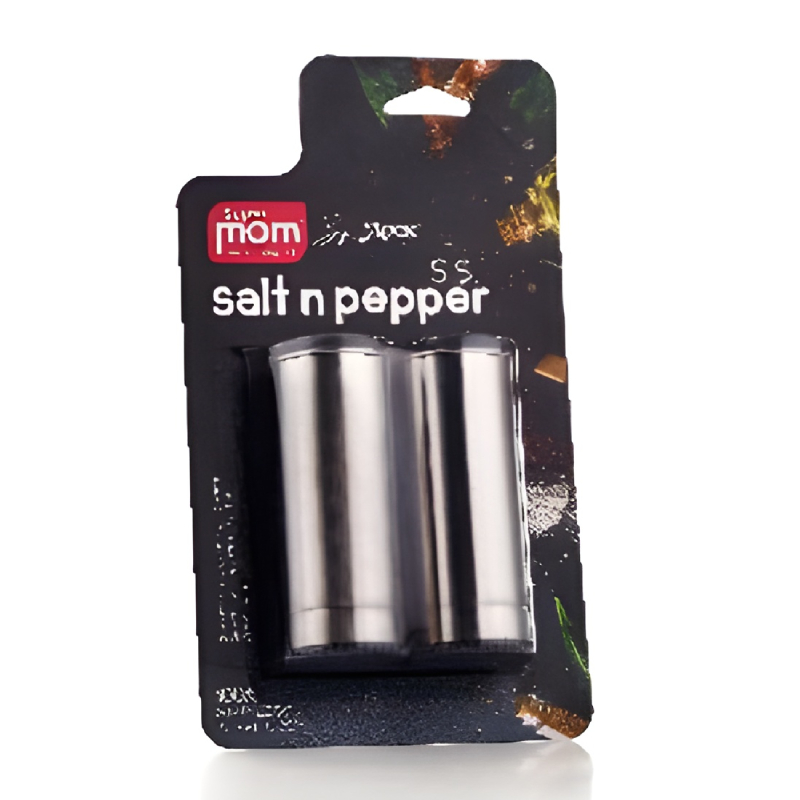 Supermom Salt And Paper Set Stainless Steel Round Body 572242 2 Supermom Salt And Paper Set Stainless Steel Round Body 572242