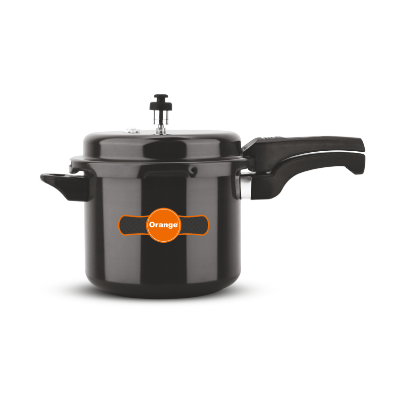 Orange Black Magic Megna Pressure Cooker 9L With Outer Lid, Hard Anodized Oapc173 1 Orange Black Magic Megna Pressure Cooker 9L With Outer Lid, Hard Anodized Oapc173