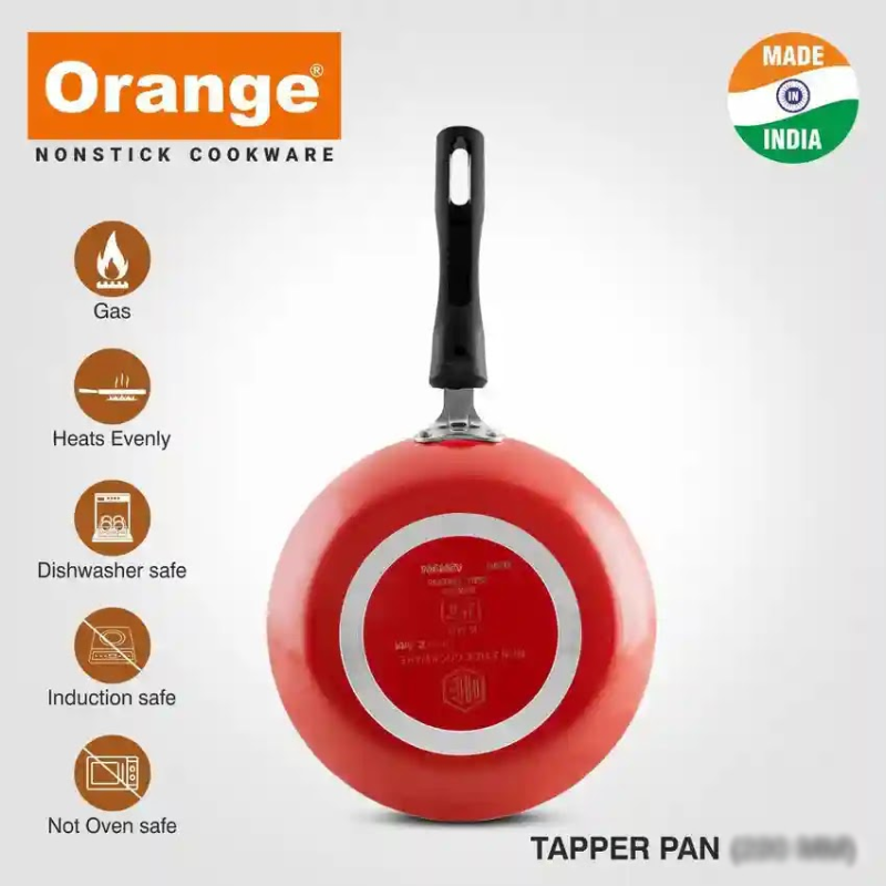 Orange Non-Stick Tapper Pan 18Cm Onsc025 4 Orange Non-Stick Tapper Pan 18Cm Onsc025