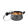 Orange No11 Non-Stick Handi 1.5L 160mm with Glass Lid, Sturdy Handles ONSC040