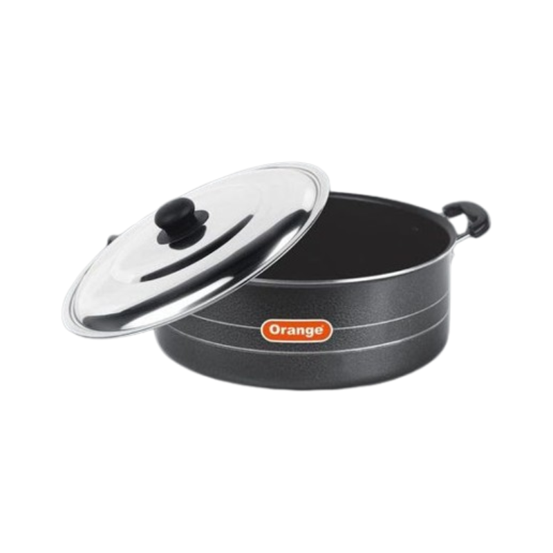 Orange Biryani Pot 13L With Stainless Steel Lid 0Nsc069 1 Orange Biryani Pot 13L With Stainless Steel Lid 0Nsc069