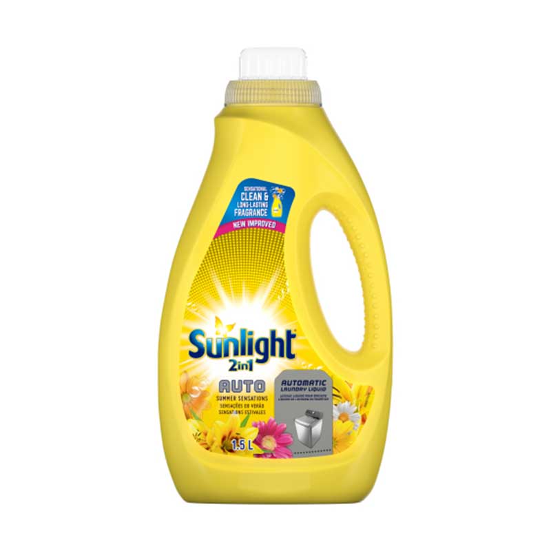 Sunlight Machine Wash 2In1 Auto Liquid 1.5L Summer Sensations - Set Of 3 Pcs 1 Sunlight Machine Wash 2In1 Auto Liquid 1.5L Summer Sensations