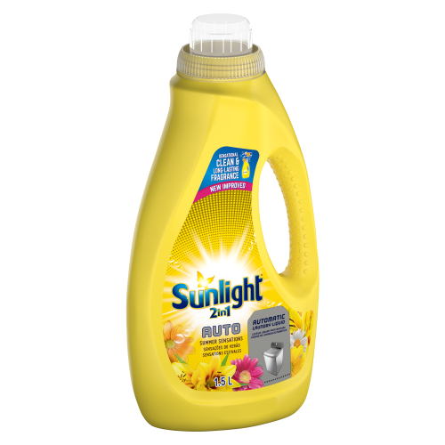 Sunlight Machine Wash 2In1 Auto Liquid 1.5L Summer Sensations - Set Of 3 Pcs 2 Sunlight Machine Wash 2In1 Auto Liquid 1.5L Summer Sensations