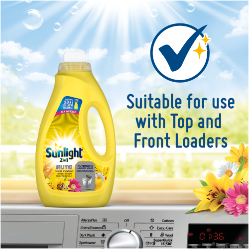 Sunlight Machine Wash 2In1 Auto Liquid 1.5L Summer Sensations - Set Of 3 Pcs 4 Sunlight Machine Wash 2In1 Auto Liquid 1.5L Summer Sensations