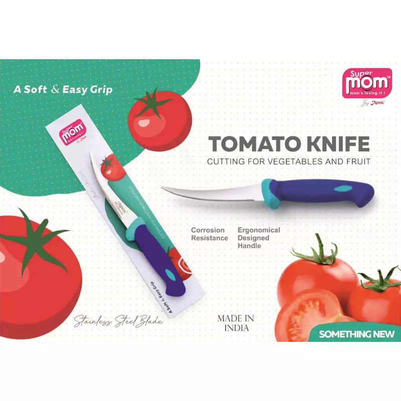 Supermom Tomato Knife Plastic Handle With Stainless Steel Blade 573034 2 Supermom Tomato Knife Plastic Handle With Stainless Steel Blade 573034