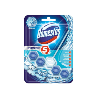 Domestos Toilet Rim Blocks, Provides Hygiene & Shine 55gm