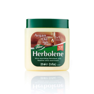 Dabur Herbolene Petroleum Jelly Enriched With Argan and Vitamin E Helps In Glowing Skin 225ml (Pack of 3)